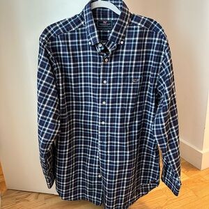 Vineyard Vines Classic Fit Tucker Shirt Blue Plaid